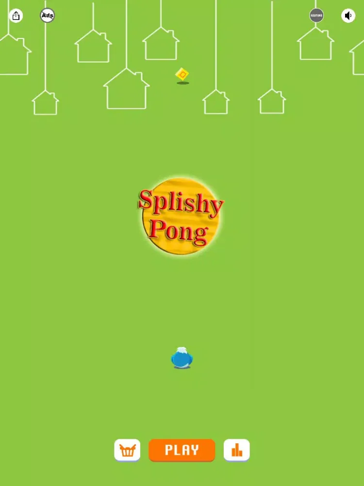 ภาพหน้าจอของ Splishy Pong - Let The Bird Splash Back And Forth iPad 