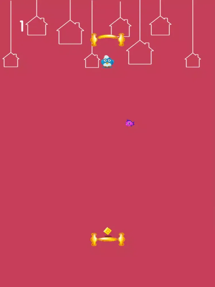 ภาพหน้าจอของ Splishy Pong - Let The Bird Splash Back And Forth iPad 