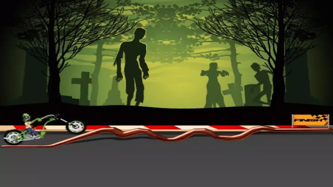 Zombie Racing - Stupid Bike Race Equals Highway Life स्क्रीनशॉट