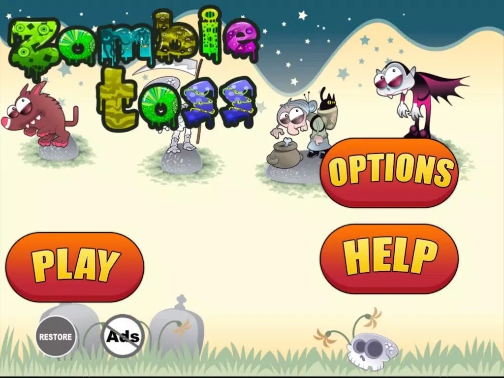 Zombie Toss Free - Ring Throwing At The Farm iPad  Screenshots