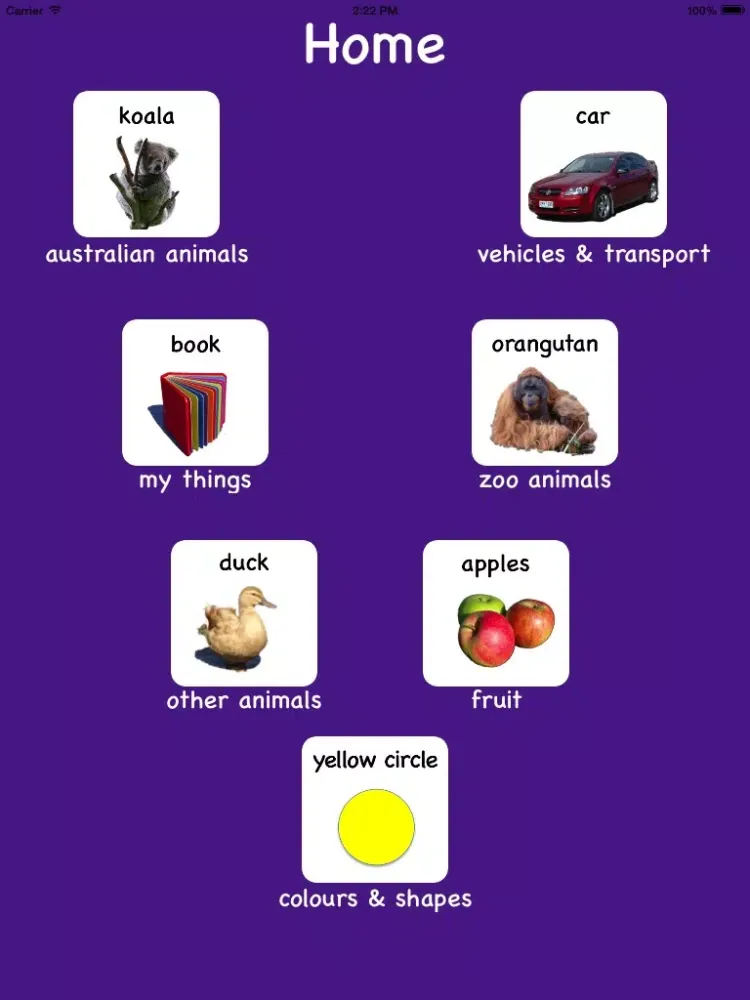 Australian Baby & Toddler Flash Cards iPad  Ekran Görüntüleri