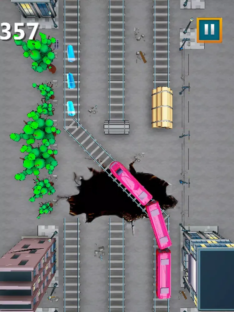 Tangkapan skrin Train Bridge Linker iPad 