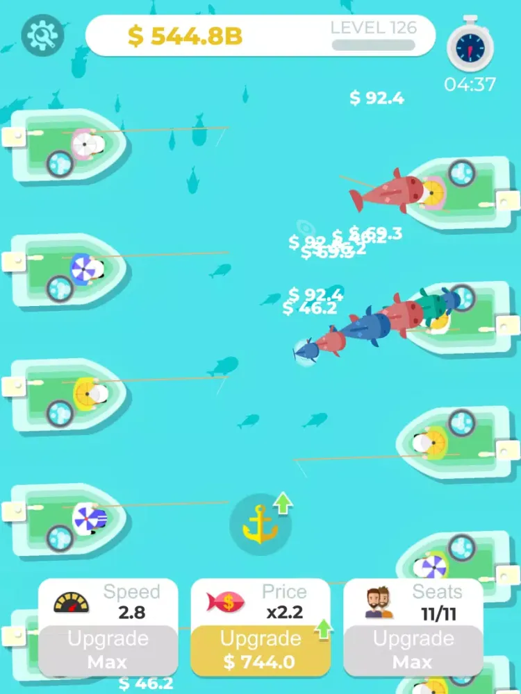 Capturas de pantalla de Idle Fishing Tycoon iPad 