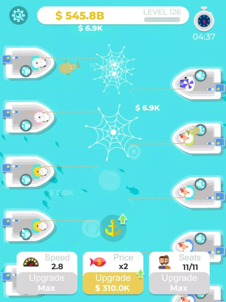 Capturas de pantalla de Idle Fishing Tycoon iPad 