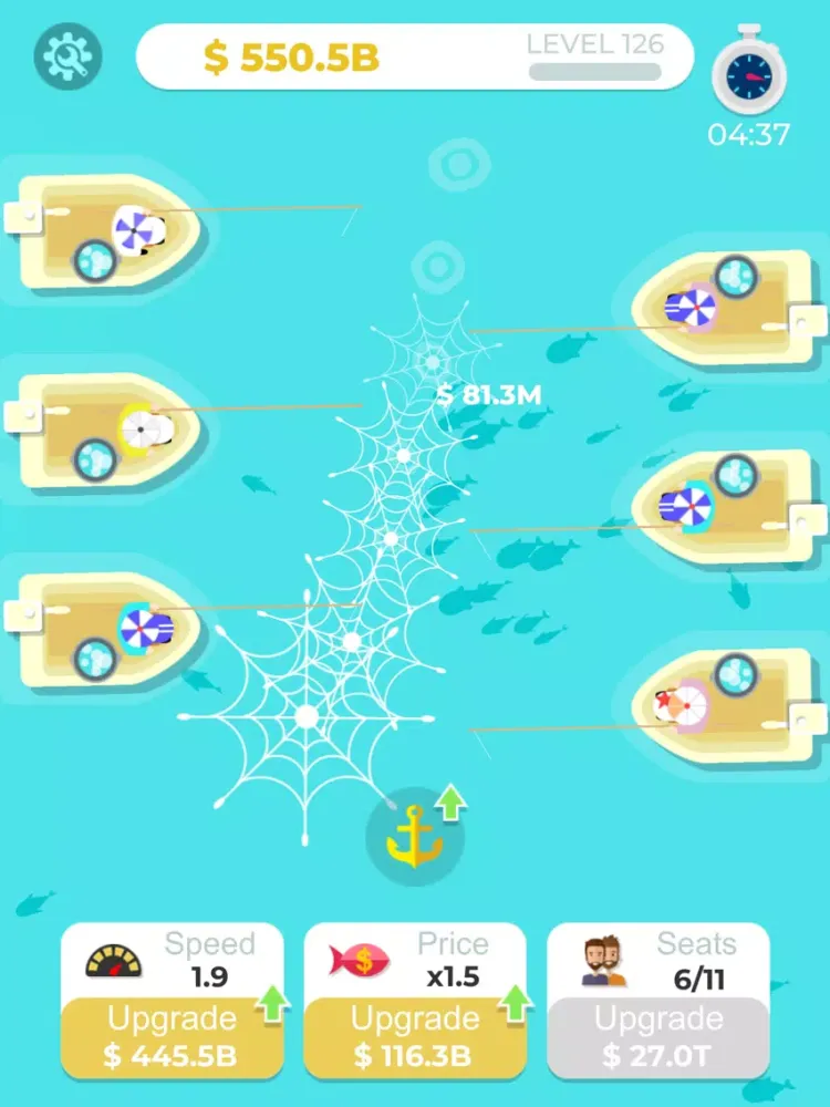 Capturas de pantalla de Idle Fishing Tycoon iPad 
