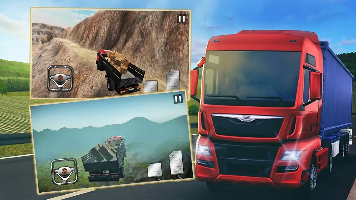 Capturas de tela do Muddy Truck Driving