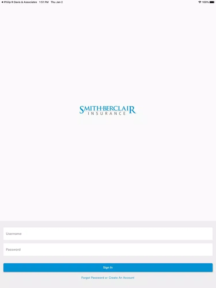 Smith-Berclair Insurance iPad 应用截图
