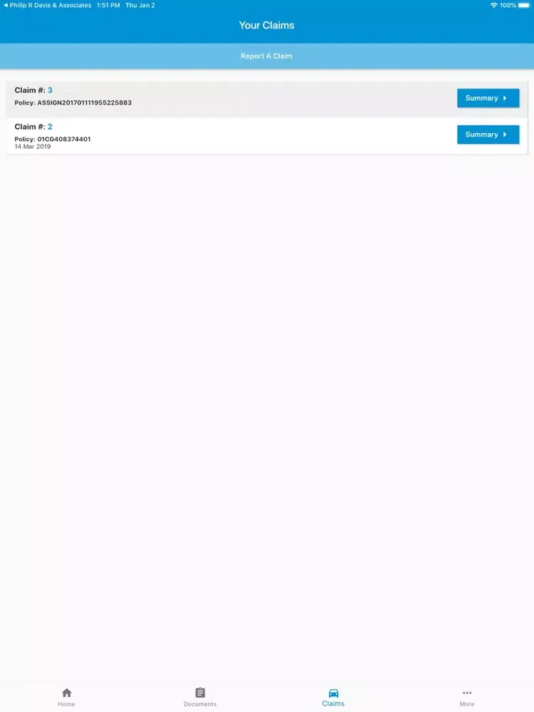 Smith-Berclair Insurance iPad 应用截图