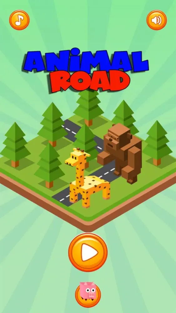 Tangkapan skrin Animal Road Pro