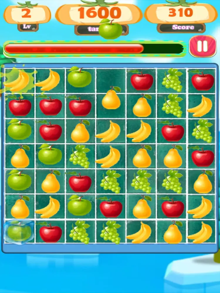 Tangkapan layar Fruit Pop Crush Plus 2018 iPad 