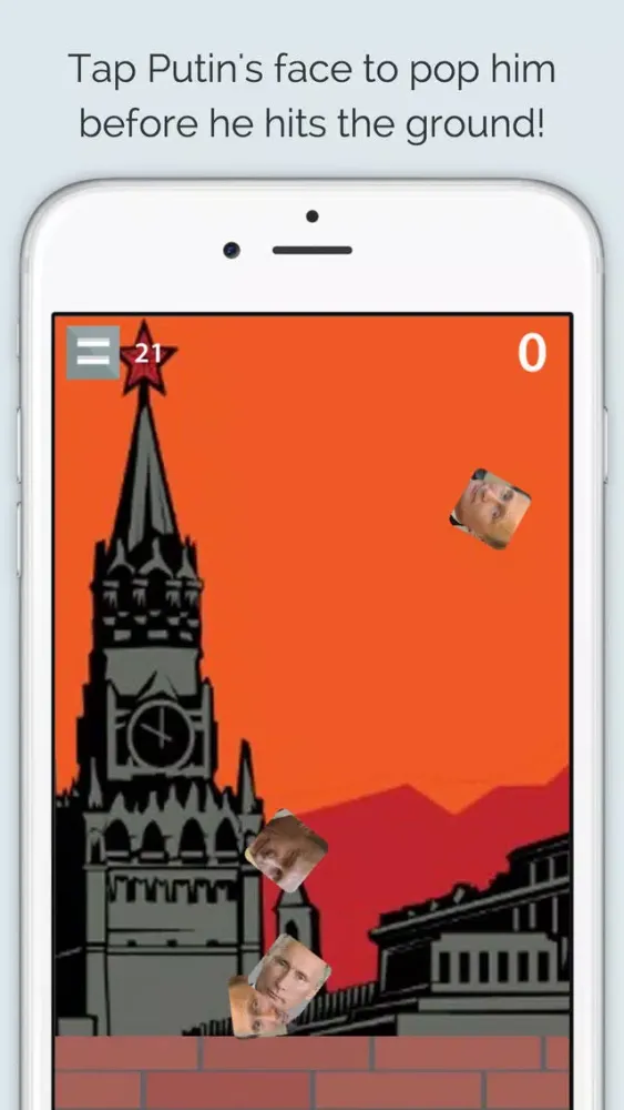 Zrzuty ekranu Putin Pop