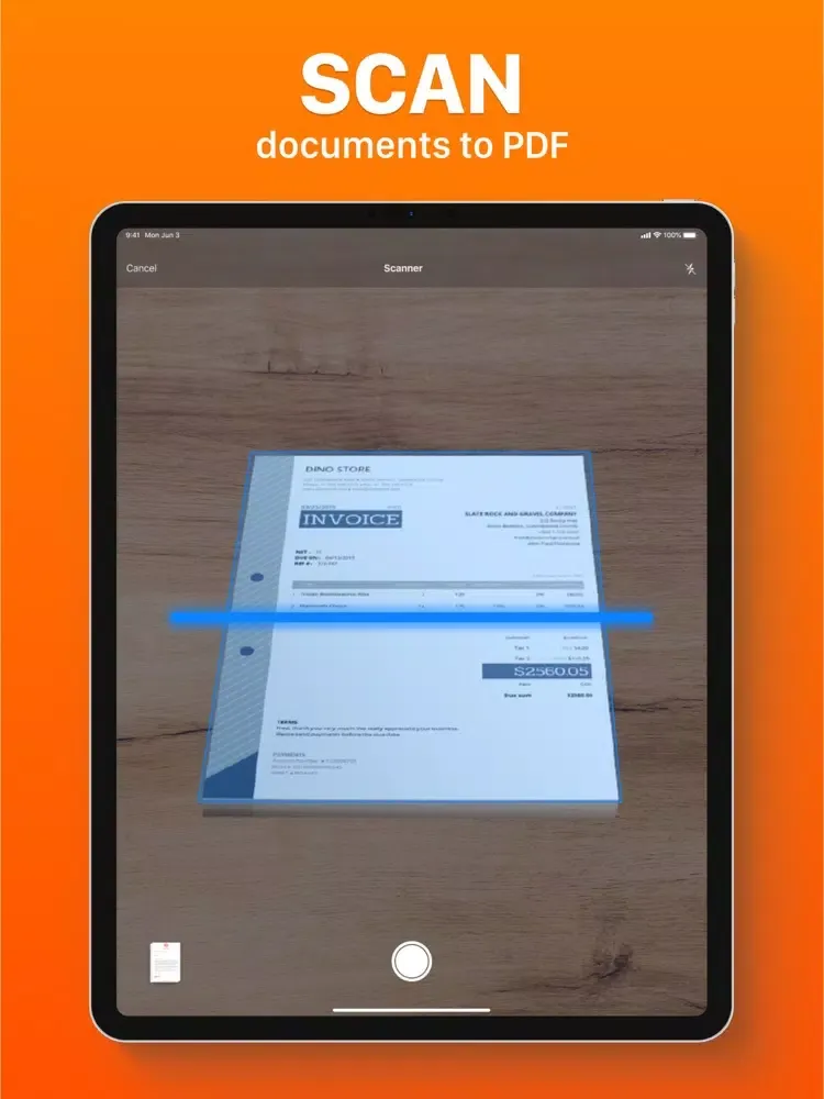 Capturas de tela do E-Signature App iPad 
