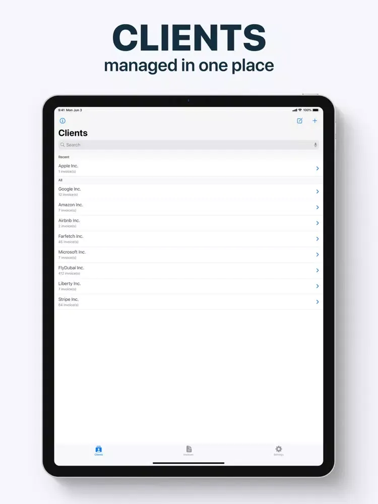 ภาพหน้าจอของ Invoice Maker ® iPad 