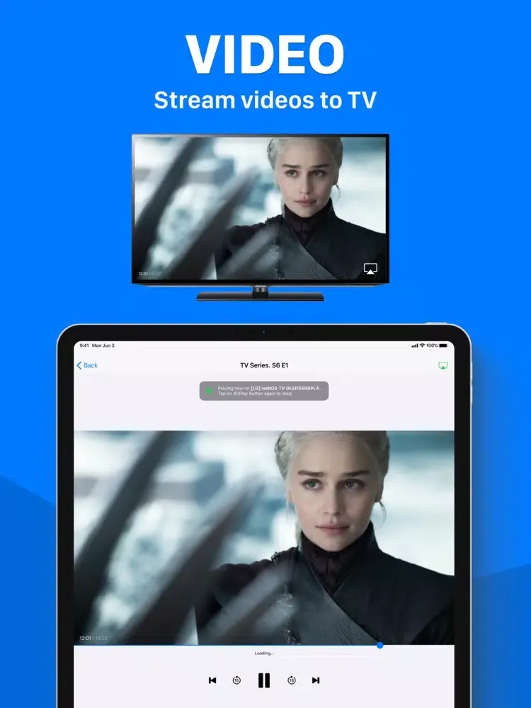 Скриншоты Air Cast for TV iPad 