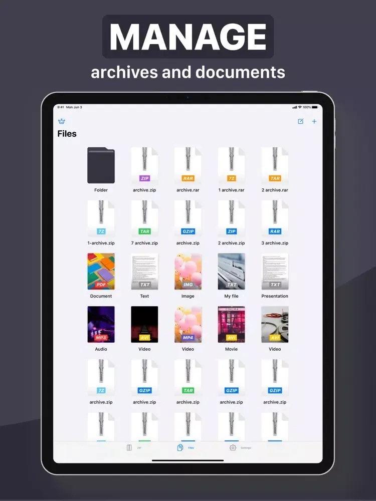 Zip Extractor ® iPad  スクリーンショット