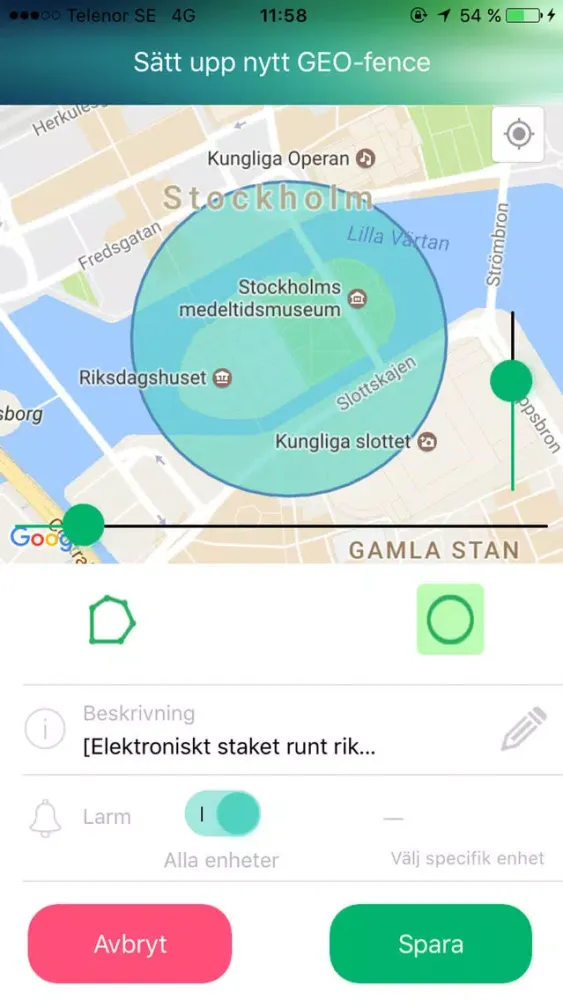Tangkapan layar Spårsändare Dina Försäkringar Öland