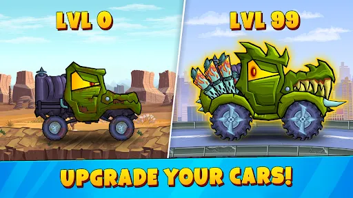 Car Eats Car 3 Hill Climb Race سکرین شاٹس