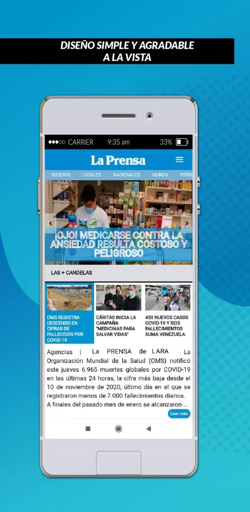 Capturas de pantalla de La Prensa de Lara