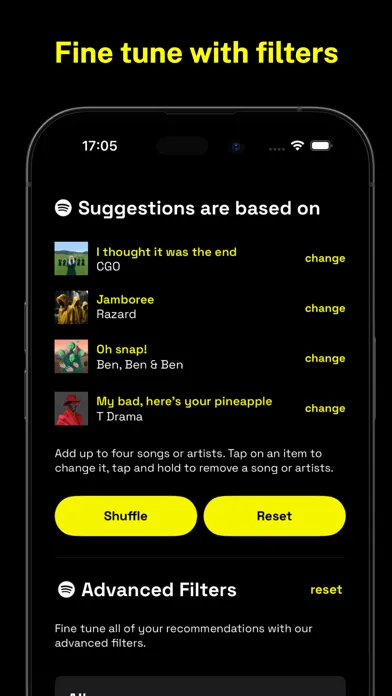 Screenshot di shmoosik - Discover new music