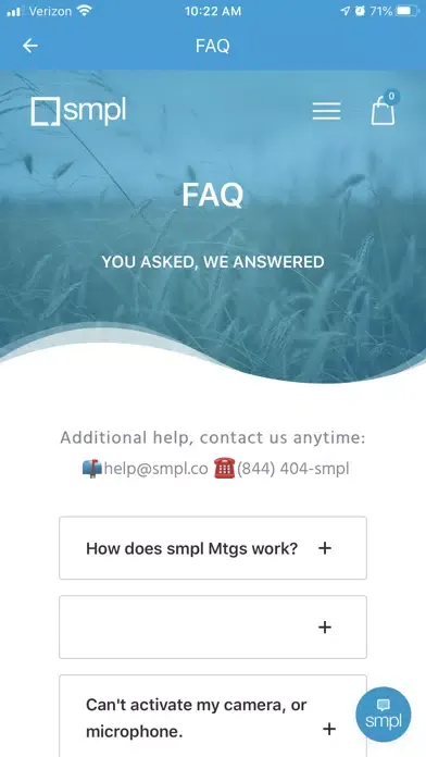 Ảnh chụp màn hình của smpl Mtgs - Video Meetings