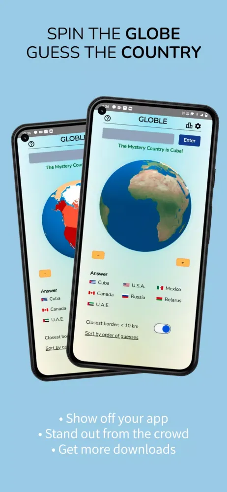 Globle Screenshots
