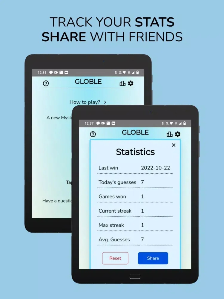 Globle Screenshots