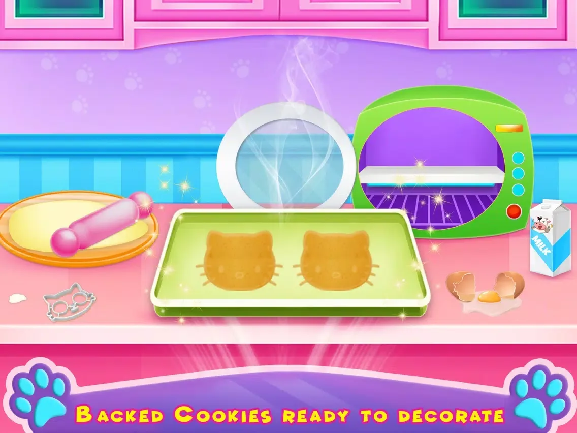 Capturas de pantalla de Kitty Cookie Maker Bakery Game iPad 