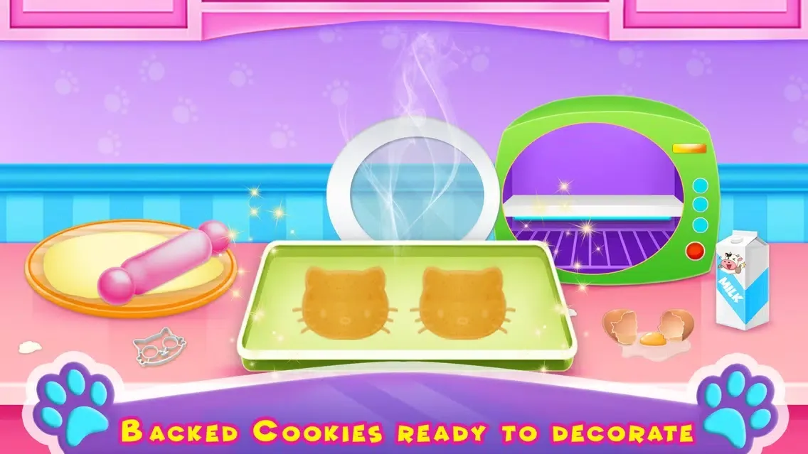 Capturas de pantalla de Kitty Cookie Maker Bakery Game