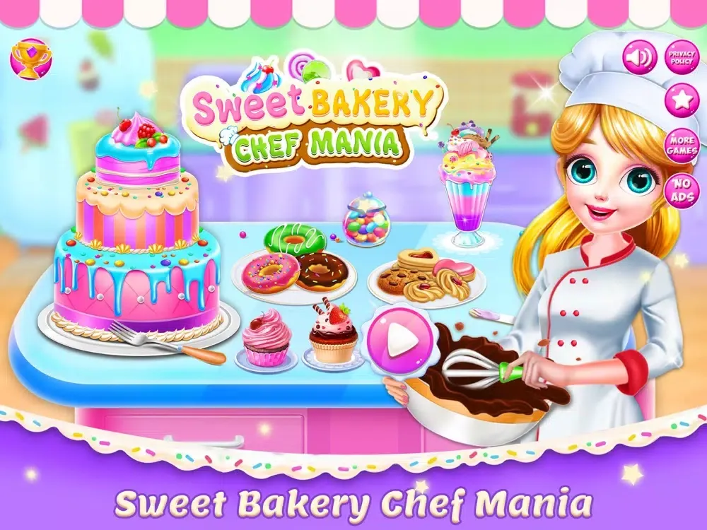 Sweet Bakery Kitchen Fever iPad 應用截圖