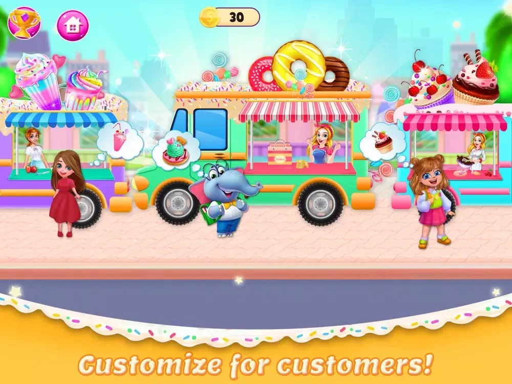 Sweet Bakery Kitchen Fever iPad 應用截圖