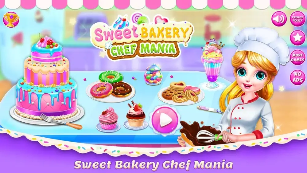 Sweet Bakery Kitchen Fever應用截圖