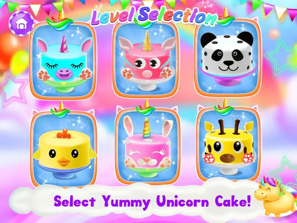 Capturas de tela do Unicorn Cake Making Kitchen iPad 