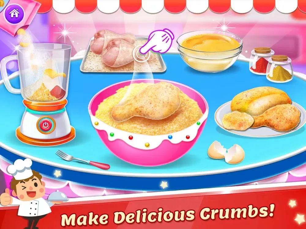 Fry Chicken Cooking Games iPad  Screenshots