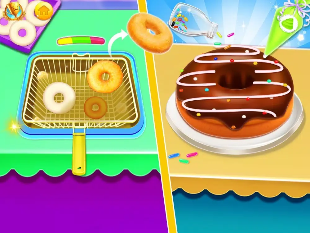 Donut Baking & Cooking Game iPad  स्क्रीनशॉट