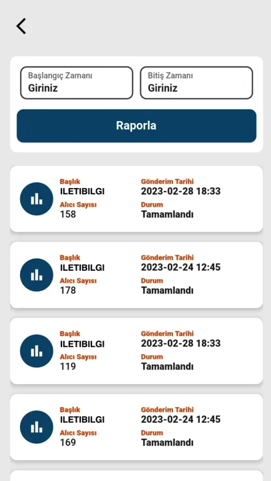 Capturas de tela do İleti Bilgi