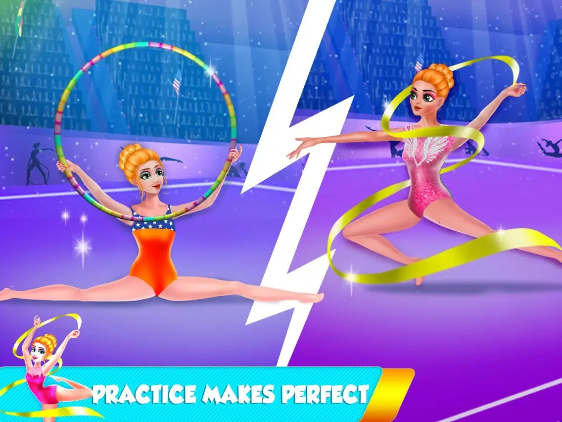 ภาพหน้าจอของ Gymnastic Girl Dance Fashion iPad 