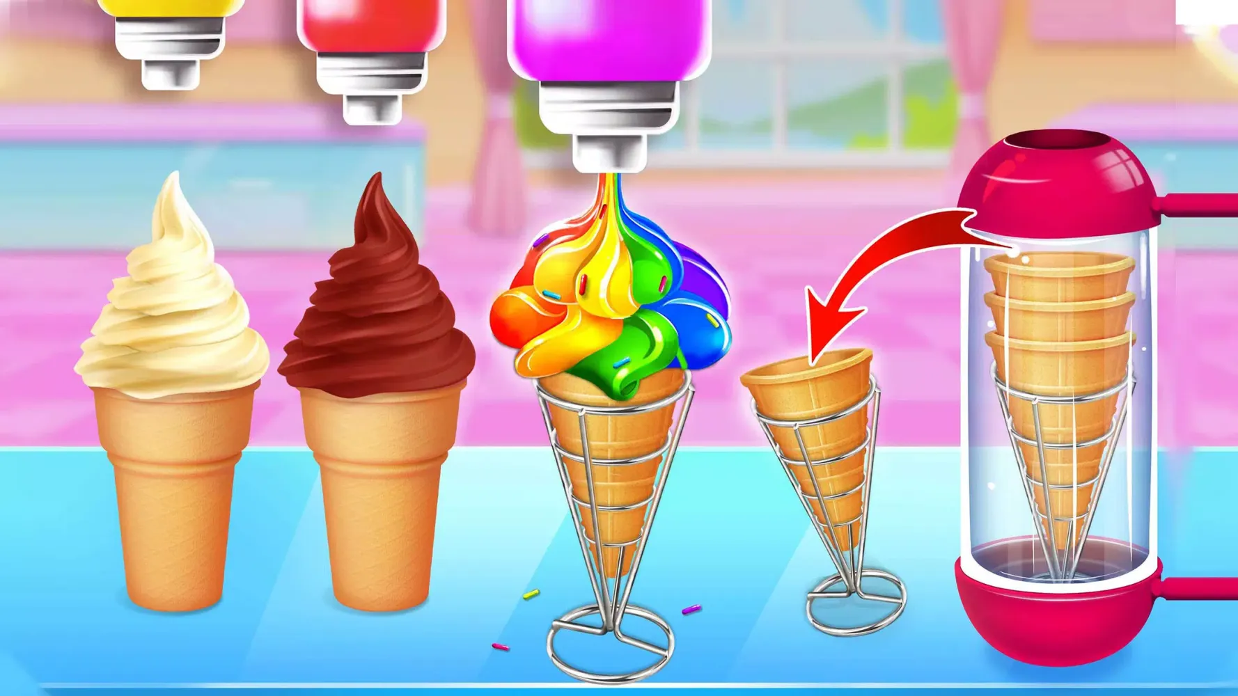 Ice Cream Cone-Ice Cream Games应用截图