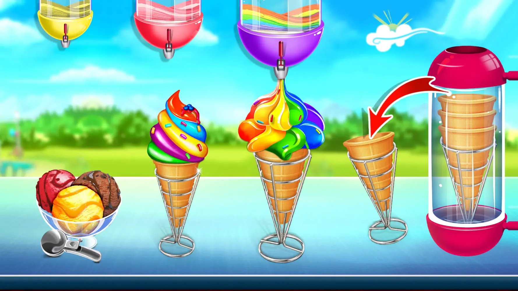 Ice Cream Cone-Ice Cream Games应用截图