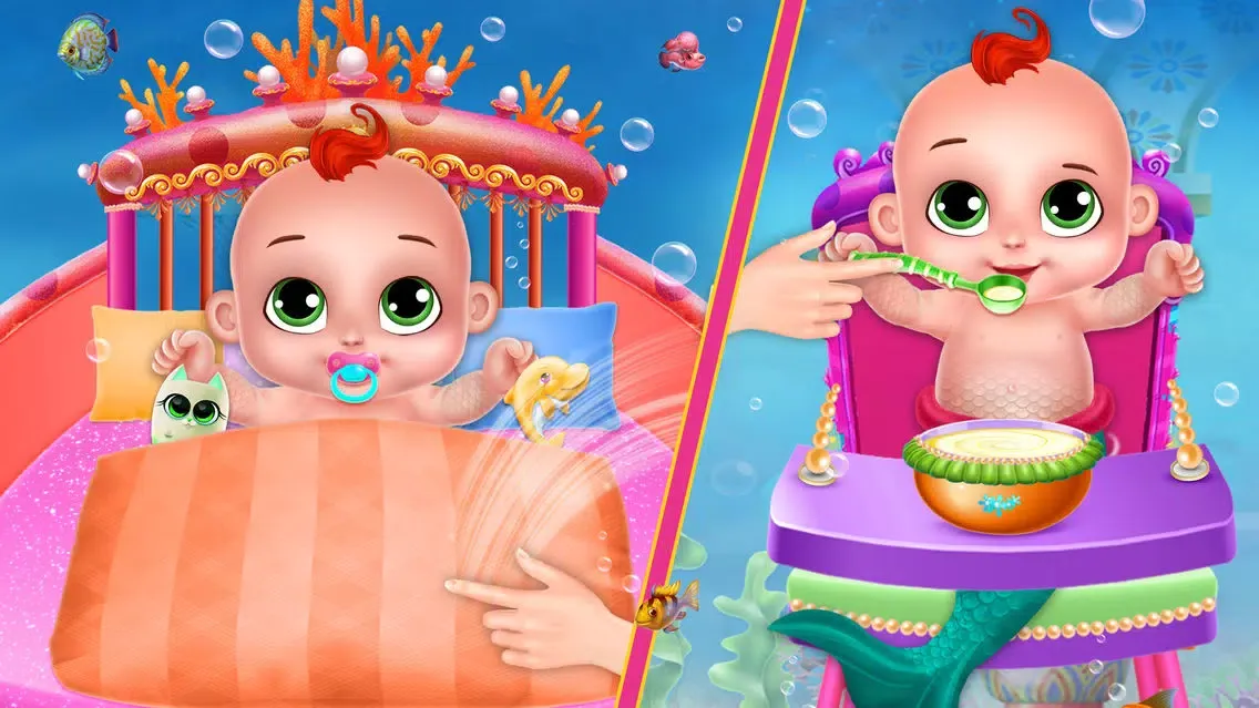 Little Mermaid Cute Baby Care Screenshots