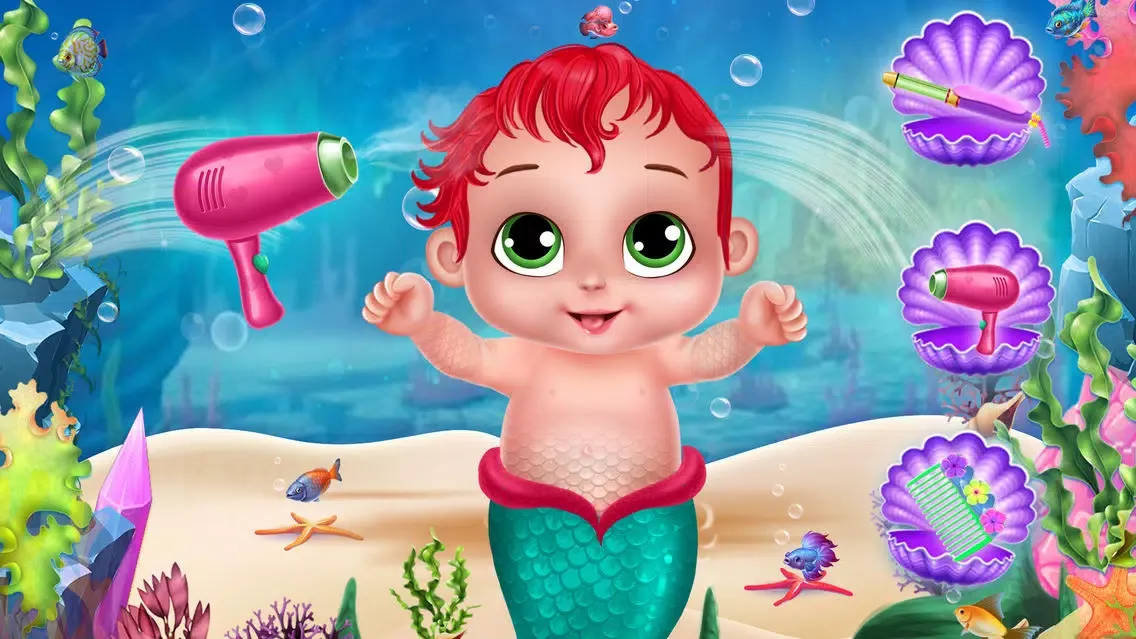 Little Mermaid Cute Baby Care Screenshots