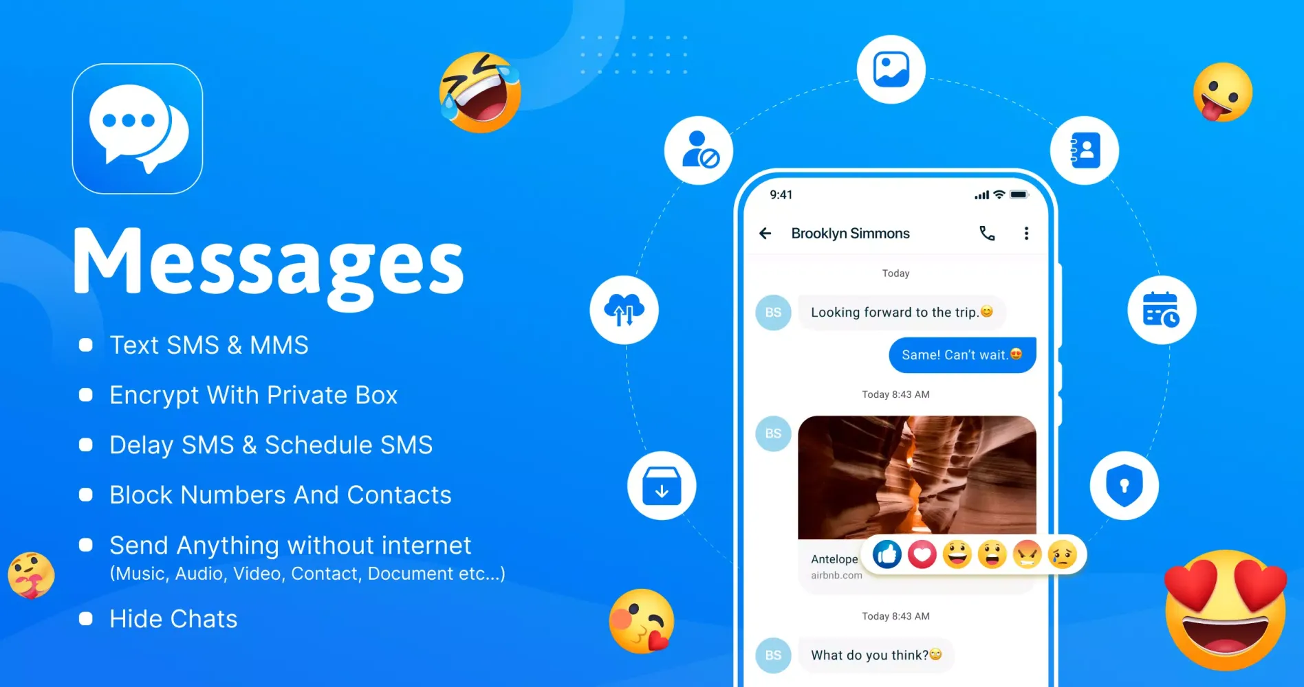 ภาพหน้าจอของ Messages : SMS & Text Message