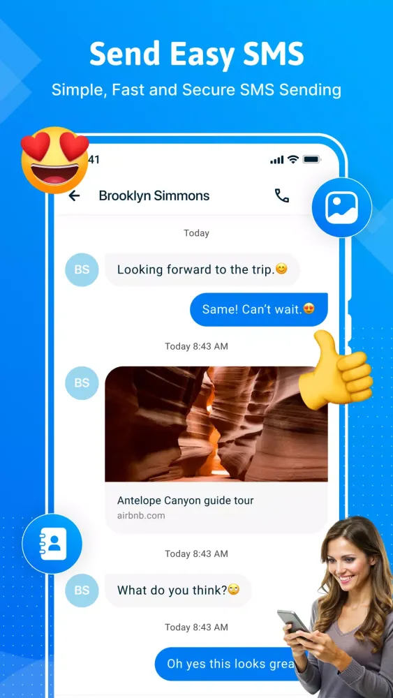ภาพหน้าจอของ Messages : SMS & Text Message