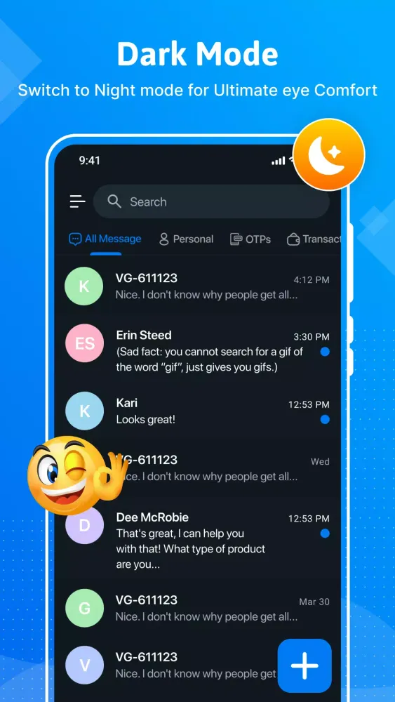 ภาพหน้าจอของ Messages : SMS & Text Message
