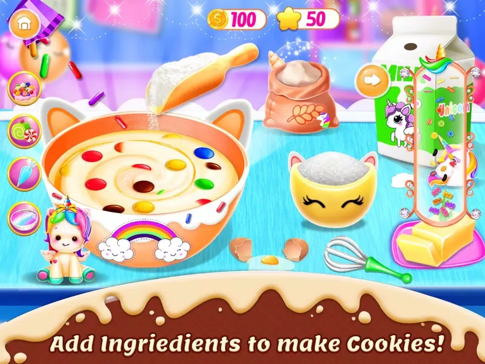 Unicorn Cookie Baking Game iPad  স্ক্রিনশট
