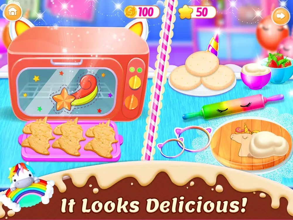 Unicorn Cookie Baking Game iPad  স্ক্রিনশট