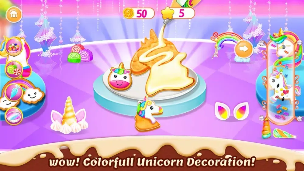 Unicorn Cookie Baking Game স্ক্রিনশট