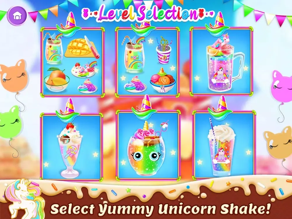 Tangkapan skrin Unicorn Milkshake Dessert Game iPad 