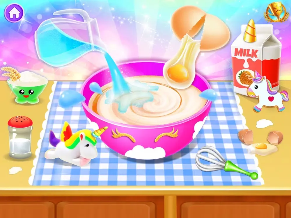 Capturas de tela do Unicorn Cake Maker Baking Game iPad 