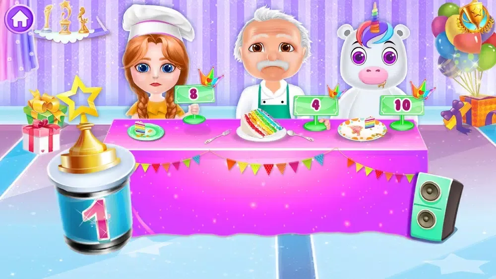 Capturas de tela do Unicorn Cake Maker Baking Game