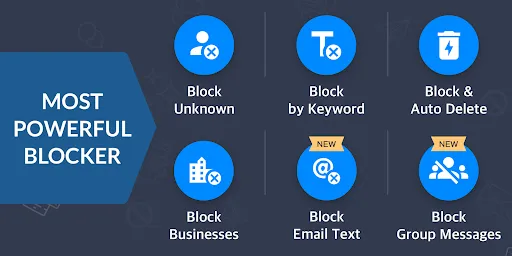 Zrzuty ekranu Key Messages: Spam SMS Blocker
